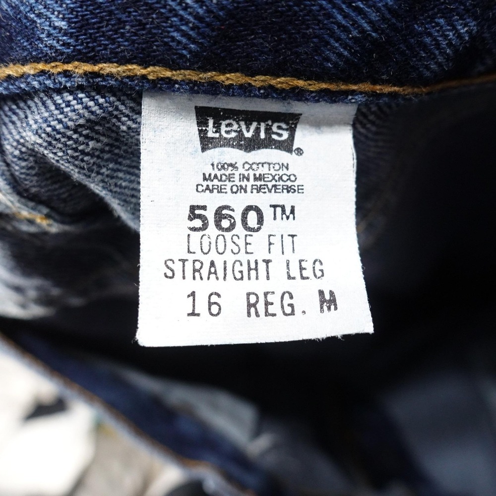 Vintage Levi's Jeans Womens 16 Blue Straight Relaxed Fit 560 Denim 33x32 90s - Picture 6 of 8